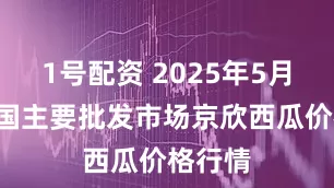 1号配资 2025年5月2日全国主要批发市场京欣西瓜价格行情